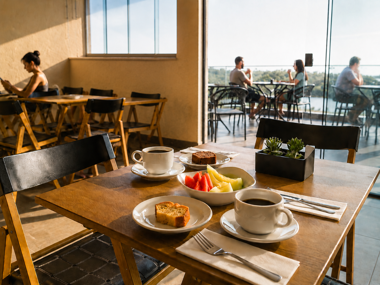 Café da manhã do Bella Vista Hotel